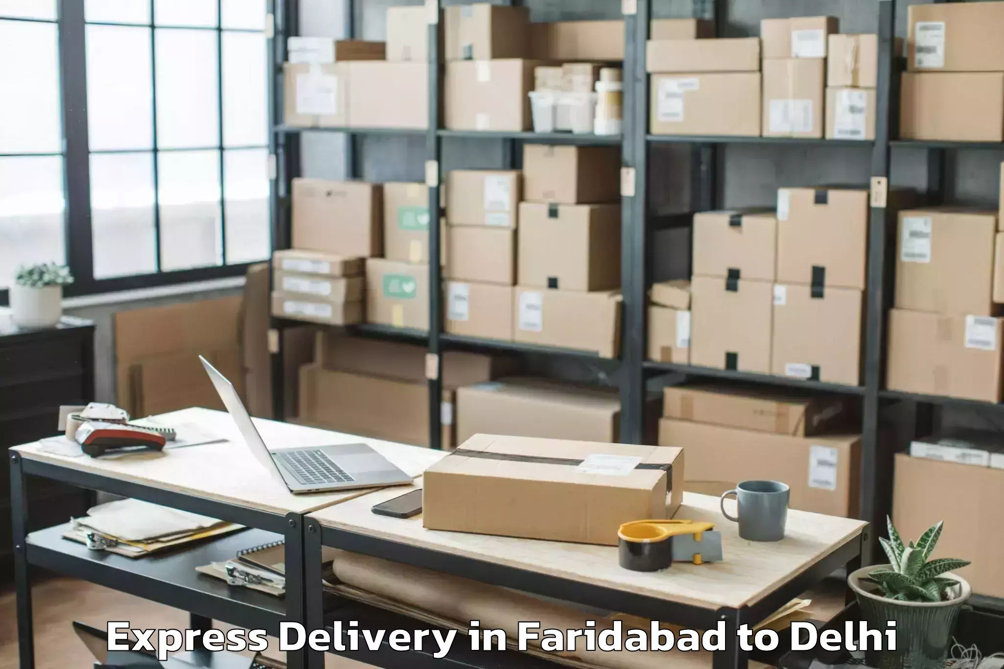 Expert Faridabad to Dt City Centre Mall Delhi Express Delivery